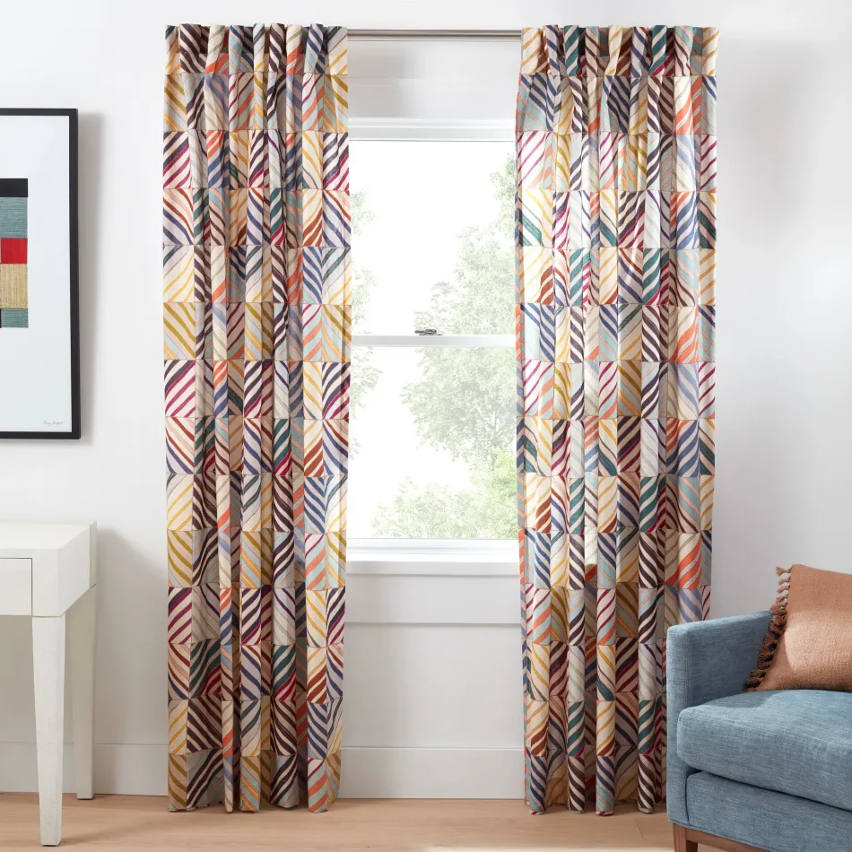 Potter Linen Multi Curtain Panel 55" x 63"