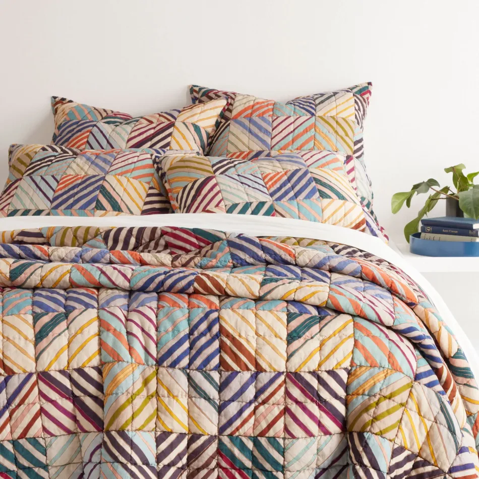 Potter Linen Multi Quilt Twin/Twin XL 70" x 90"