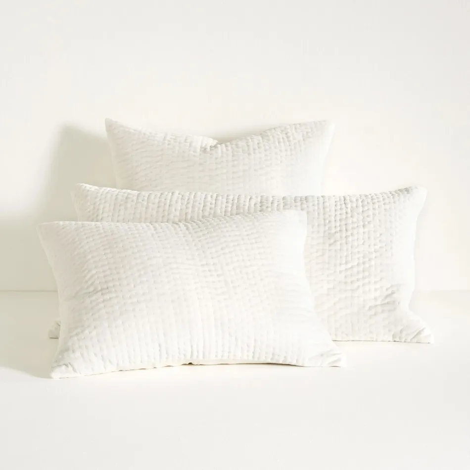Viola Velvet Dove White Quilt Bedding