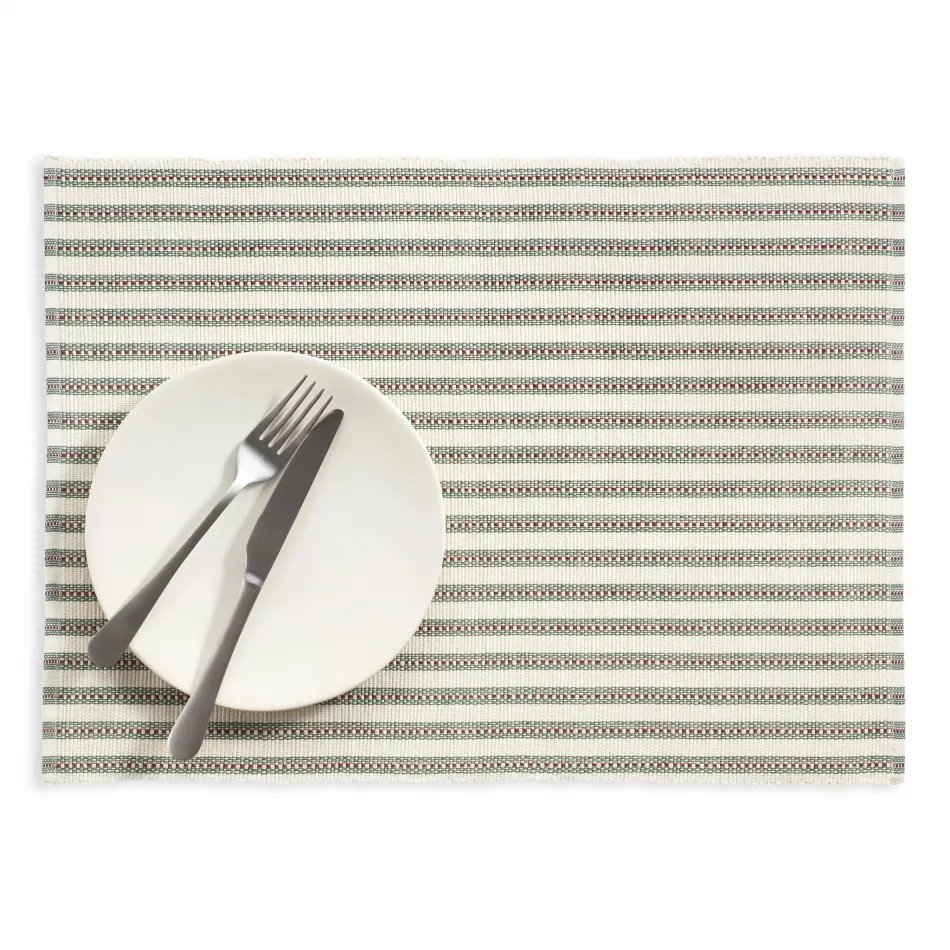 Bell Stripe Green Placemat, Set of 4