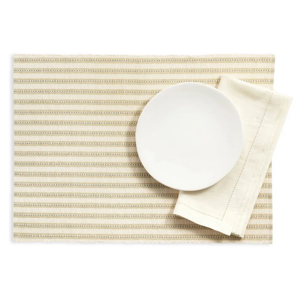 Bell Stripe Natural Placemat, Set of 4