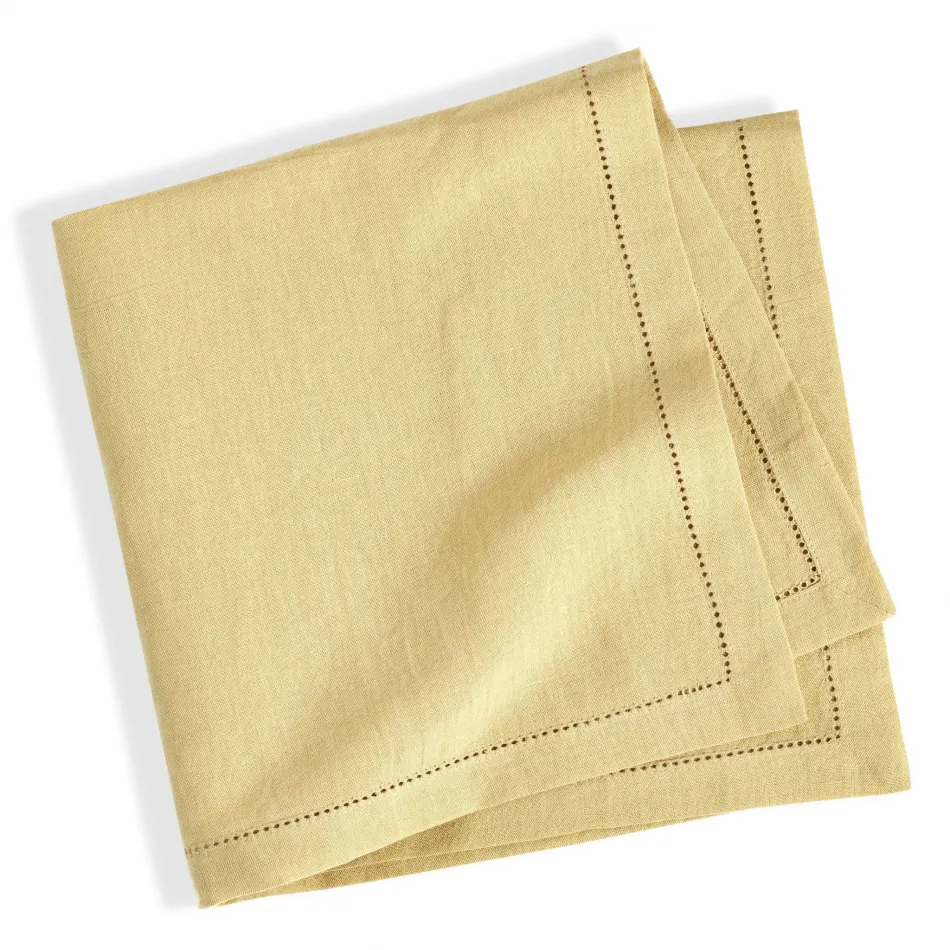 Haven Hemstitch Wheat Napkin, Set of 4