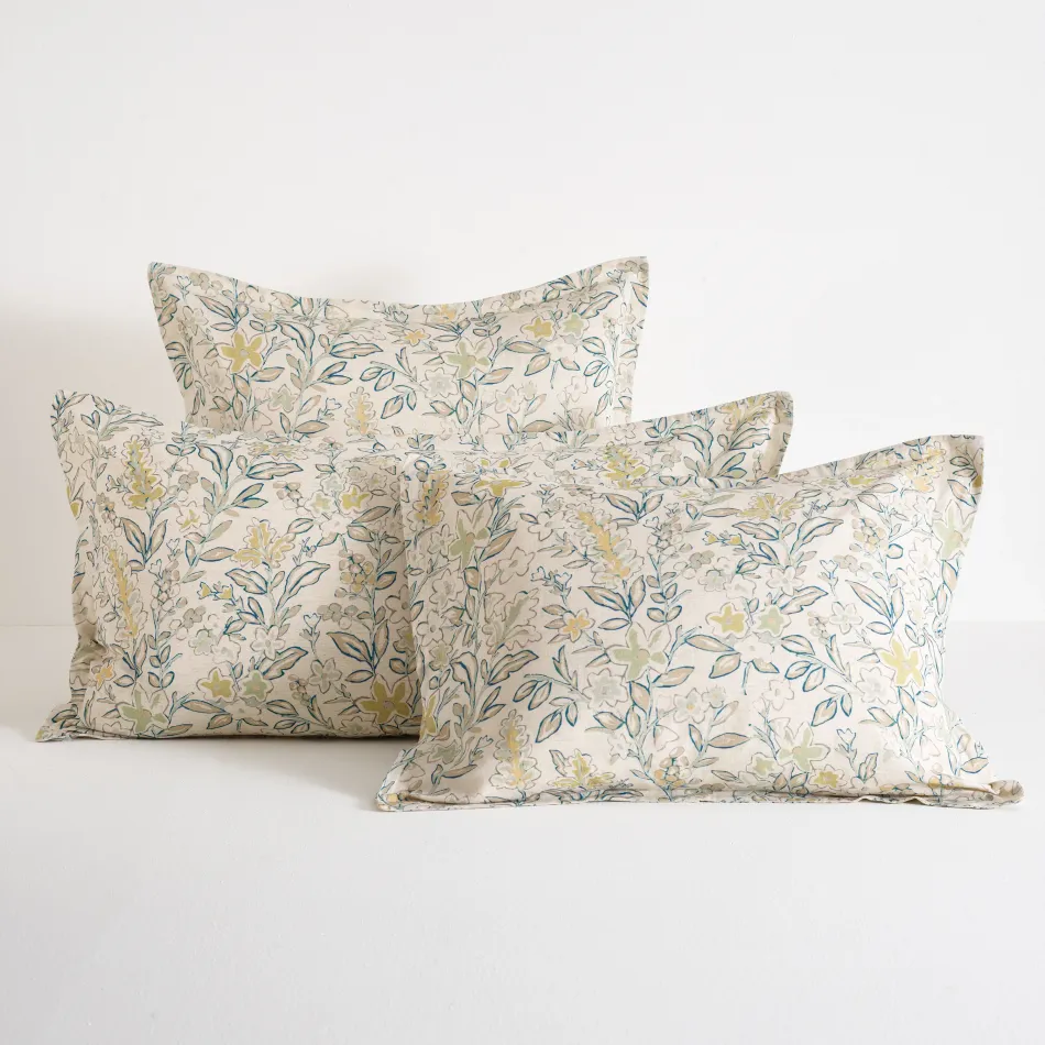Macie Blue/Green Sham - Standard