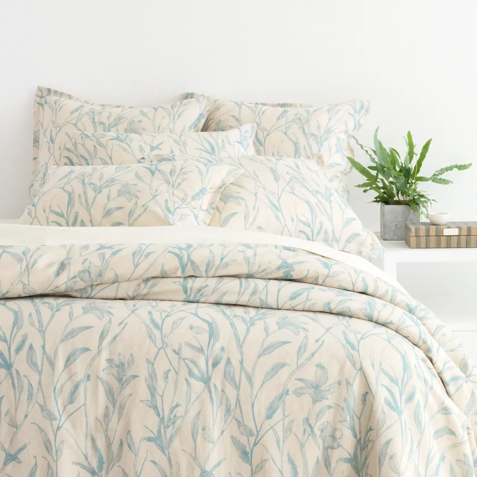 Margot Linen Pewter Blue Bedding