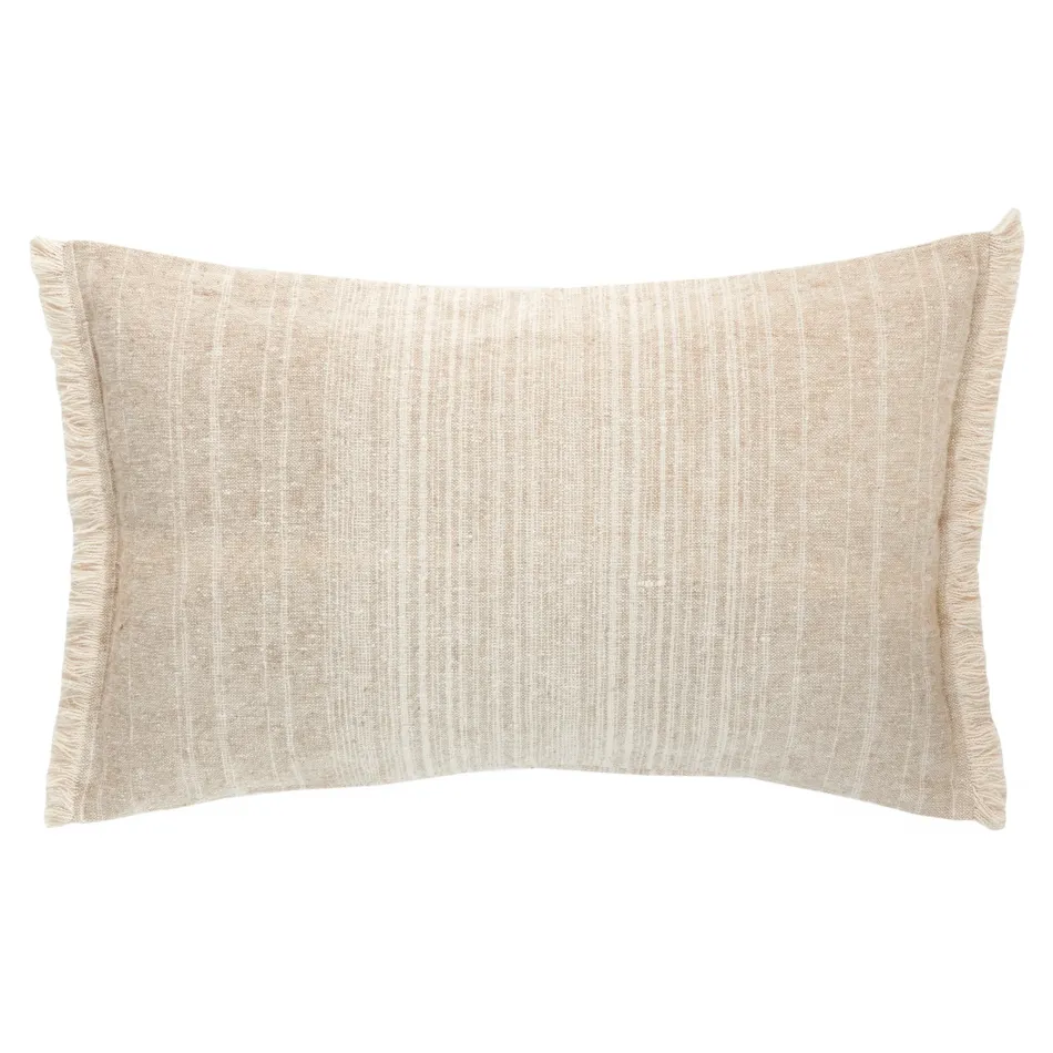 Oliver Ombre Natural Decorative Pillow - 16" x 24"