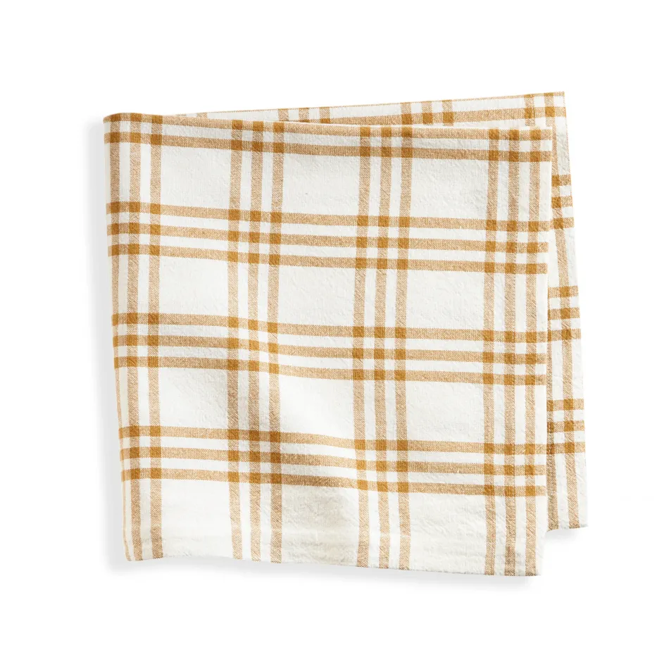 Beaumont Plaid Ochre Napkin - Set of 4