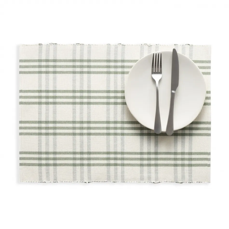 Beaumont Plaid Sage Placemat - Set of 4