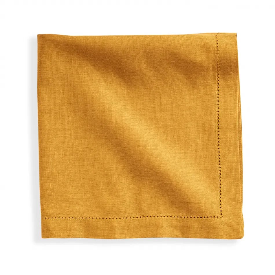 Haven Hemstitch Ochre Napkin - Set of 4