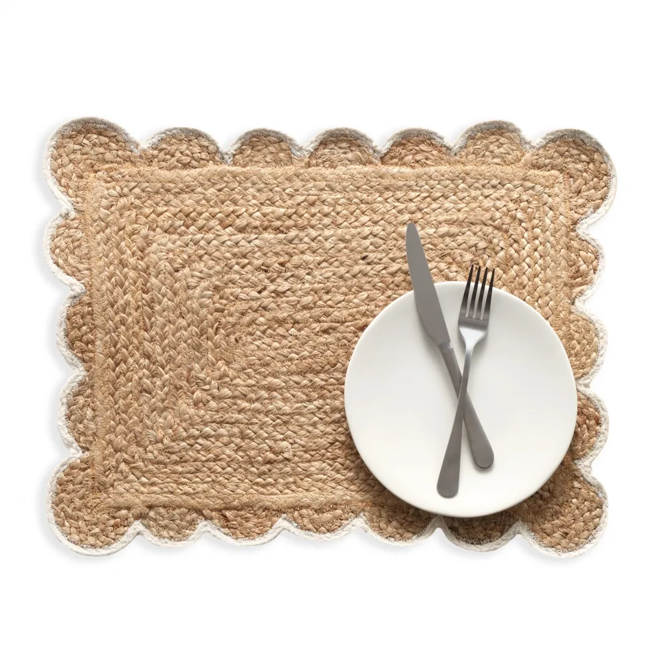 Libby Scallop Ivory Placemat - Set of 4