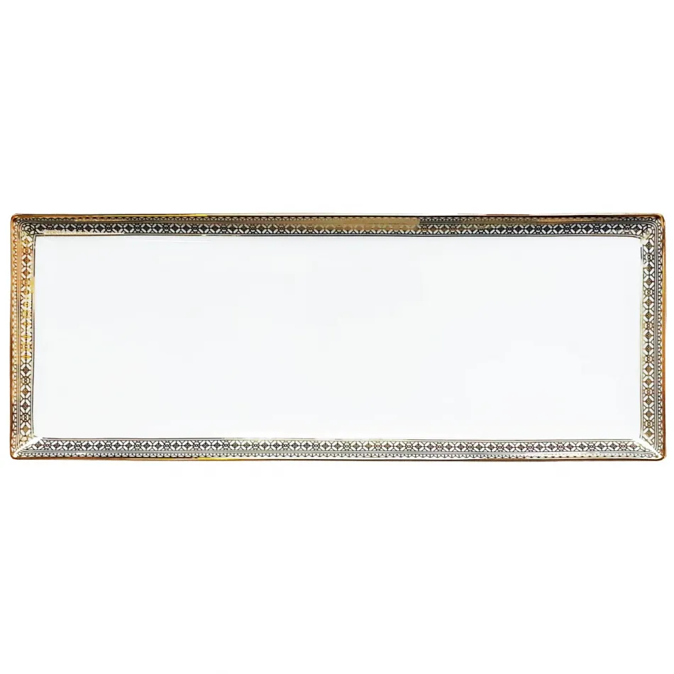 Golden Leaves 15" Sandwich/ Cake Tray (Special Order)