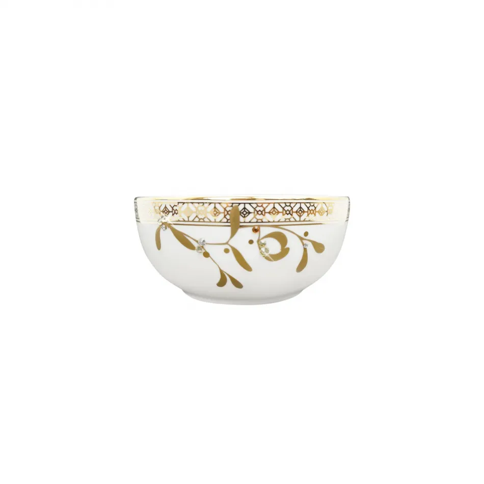 Golden Leaves Fruit / Dessert Bowl