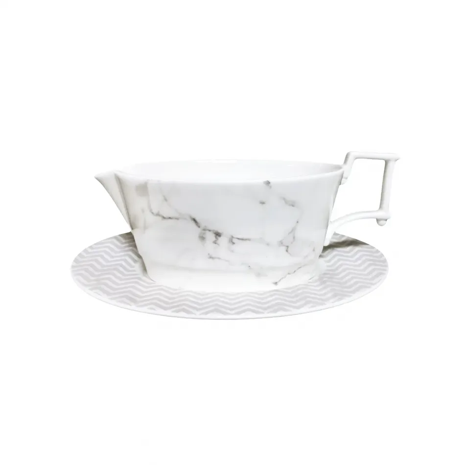 Villa Bianca Gravy Boat & Saucer