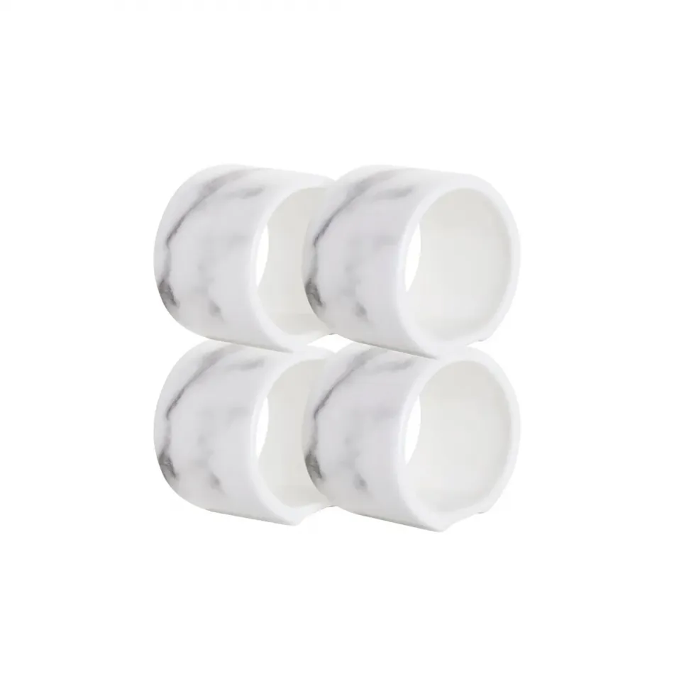 Villa Bianca Napkin Ring, Set Of 4