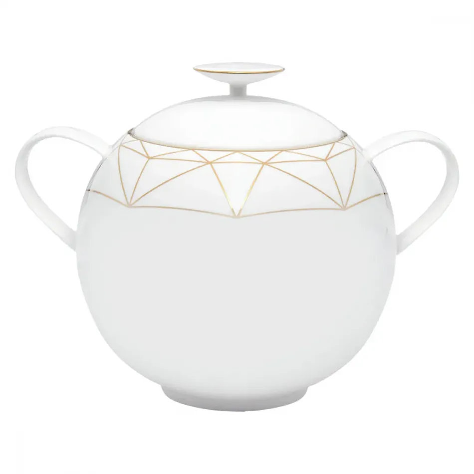 Gem Cut Gold Covered Vegetable Bowl / Soup Tureen (Special Order)