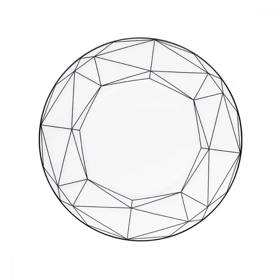 Gem Cut Onyx Salad / Dessert Plate