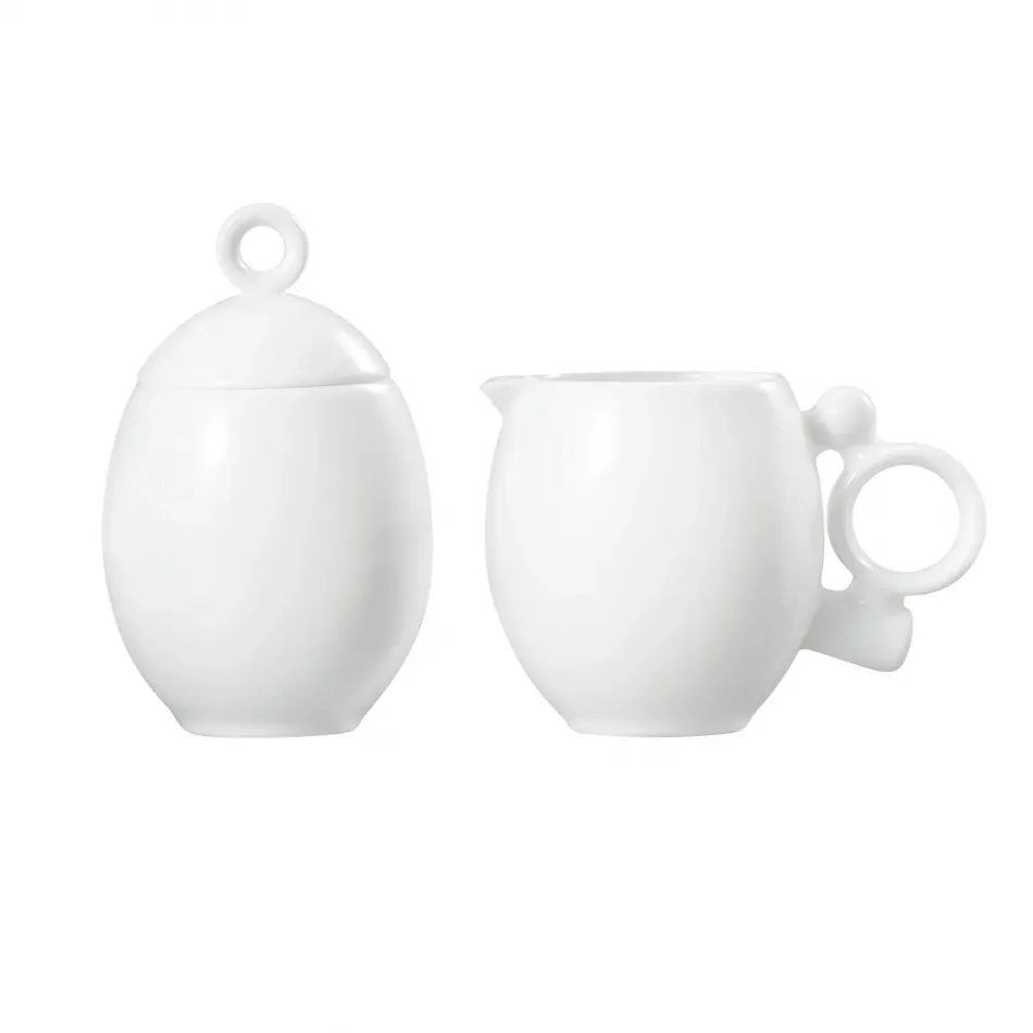 Geometrica White Sugar & Creamer Set