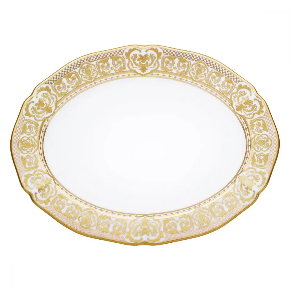 Carlsbad Queen White 14" Oval Platter