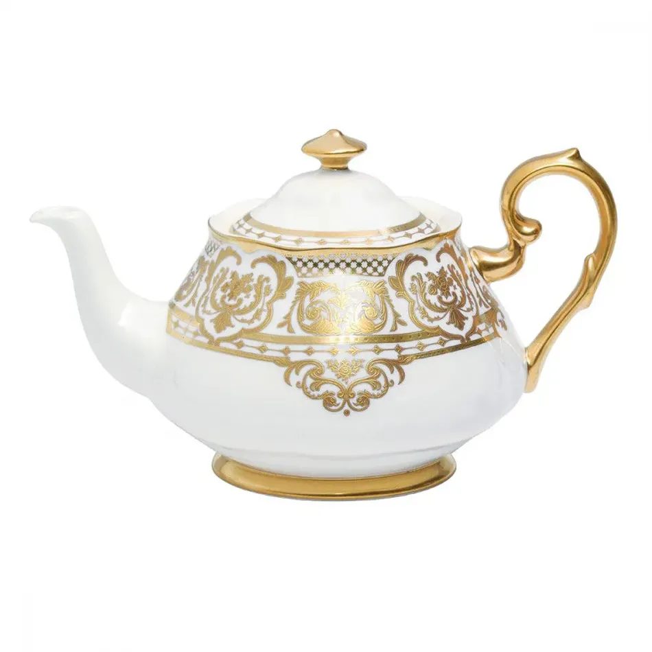 Carlsbad Queen White Teapot