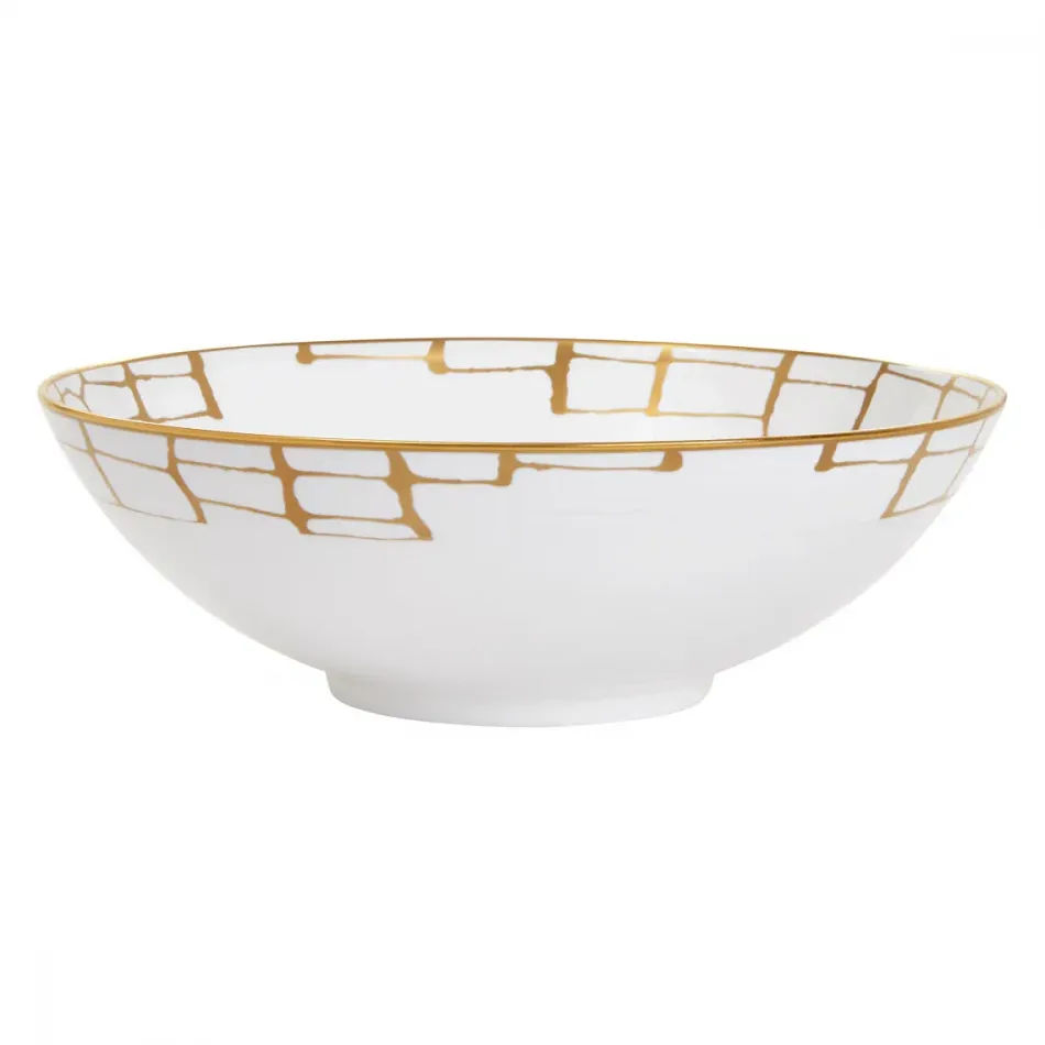 Alligator Gold Serving Bowl