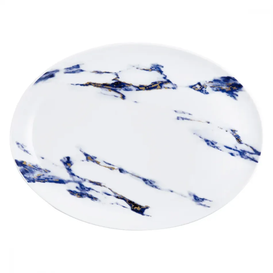 Marble Azure 14" Oval Platter