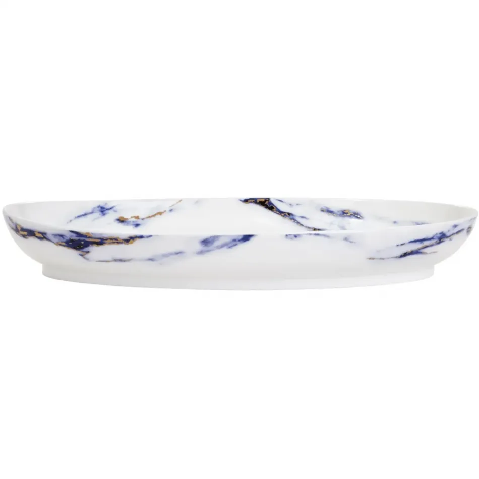 Marble Azure 16" Deep Oval Platter