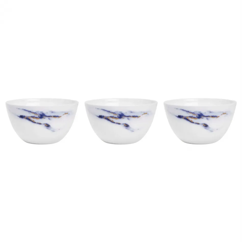 Marble Azure Nut - Olive Bowl / All Purpose, Set Of 3