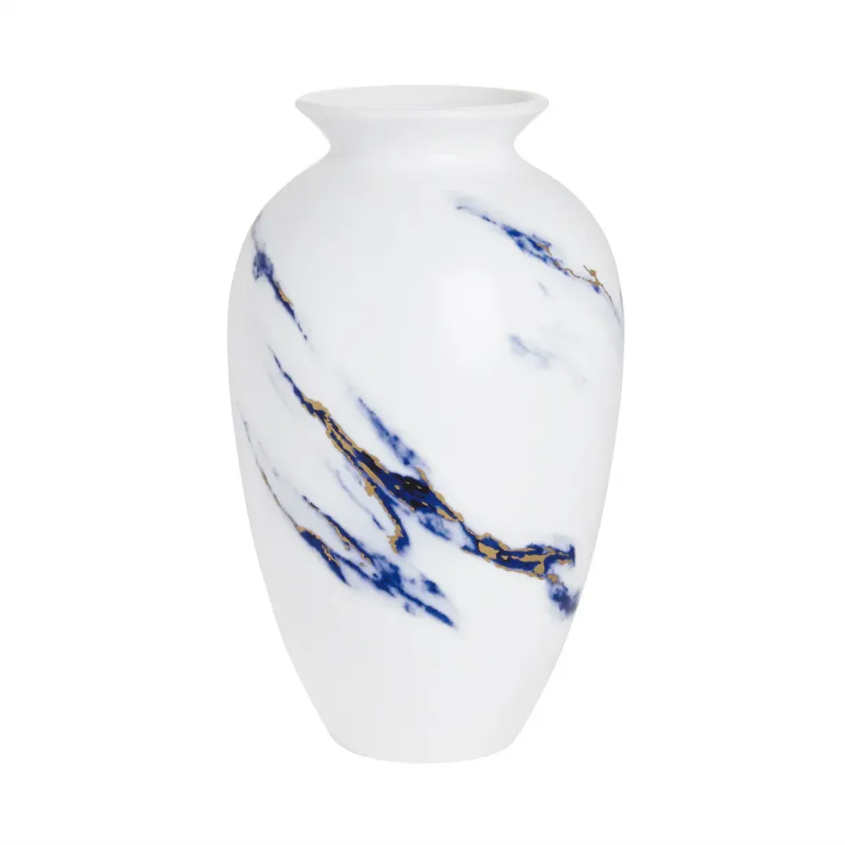 Marble Azure Urn Vase 9.5"