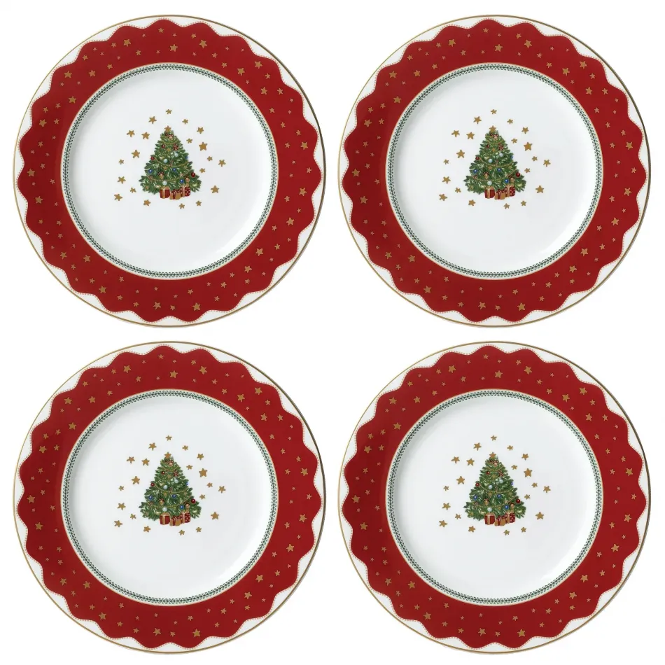 My Noel Canape / Dessert Plate, Set Of 4