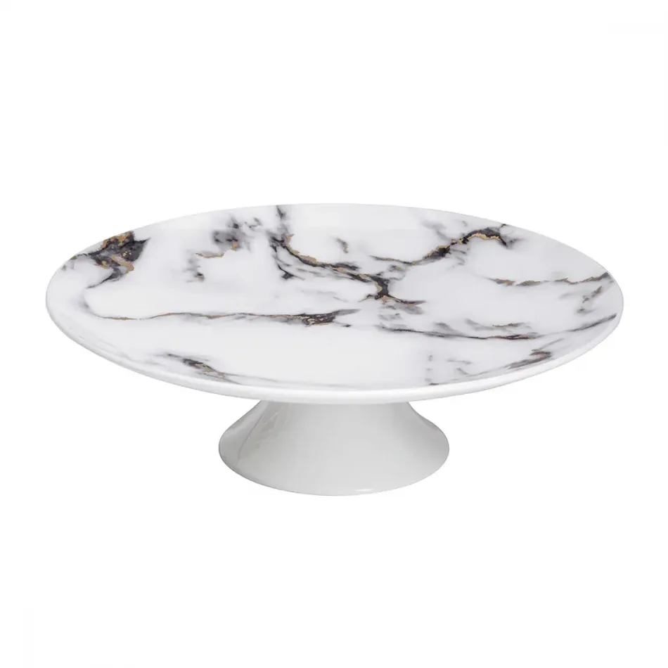 Marble Venice Fog Pedestal Cake Stand