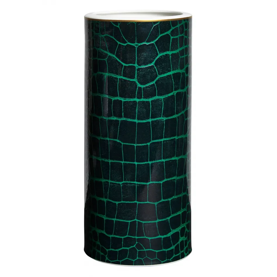 Alligator Emerald Tall Vase