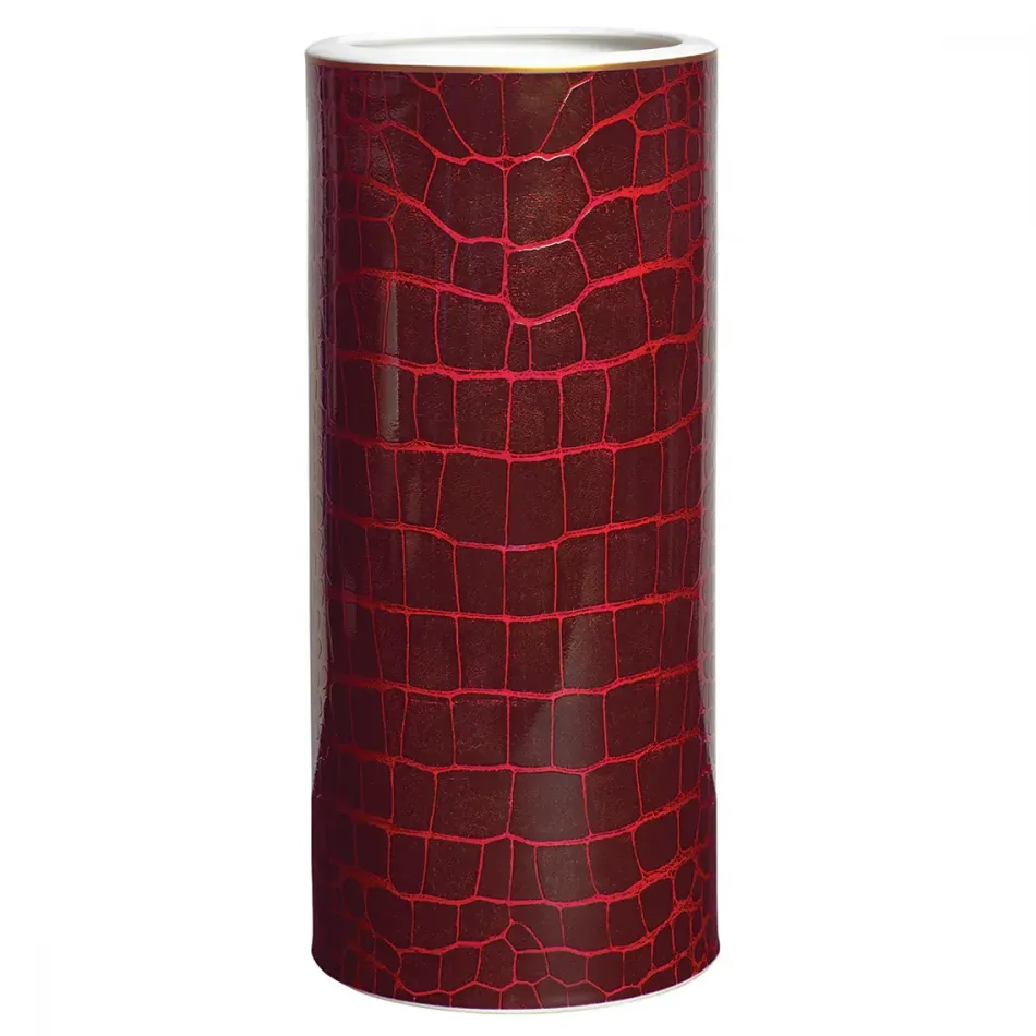 Alligator Ruby Tall Vase