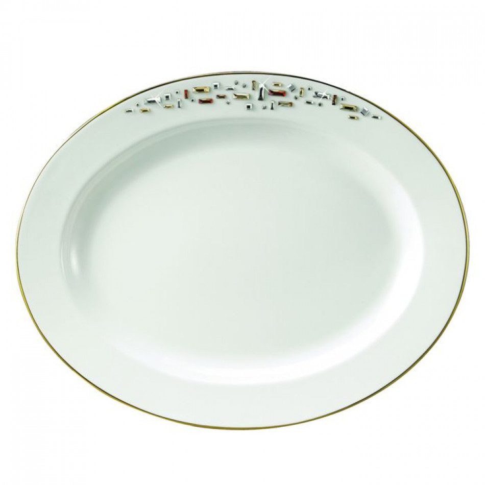 Diana Gold Oval Platter 14 in