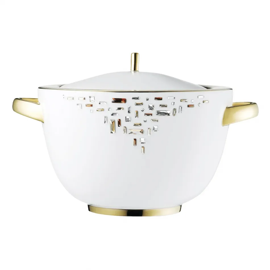 Diana Gold Covered Vegetable Bowl / Soup Tureen