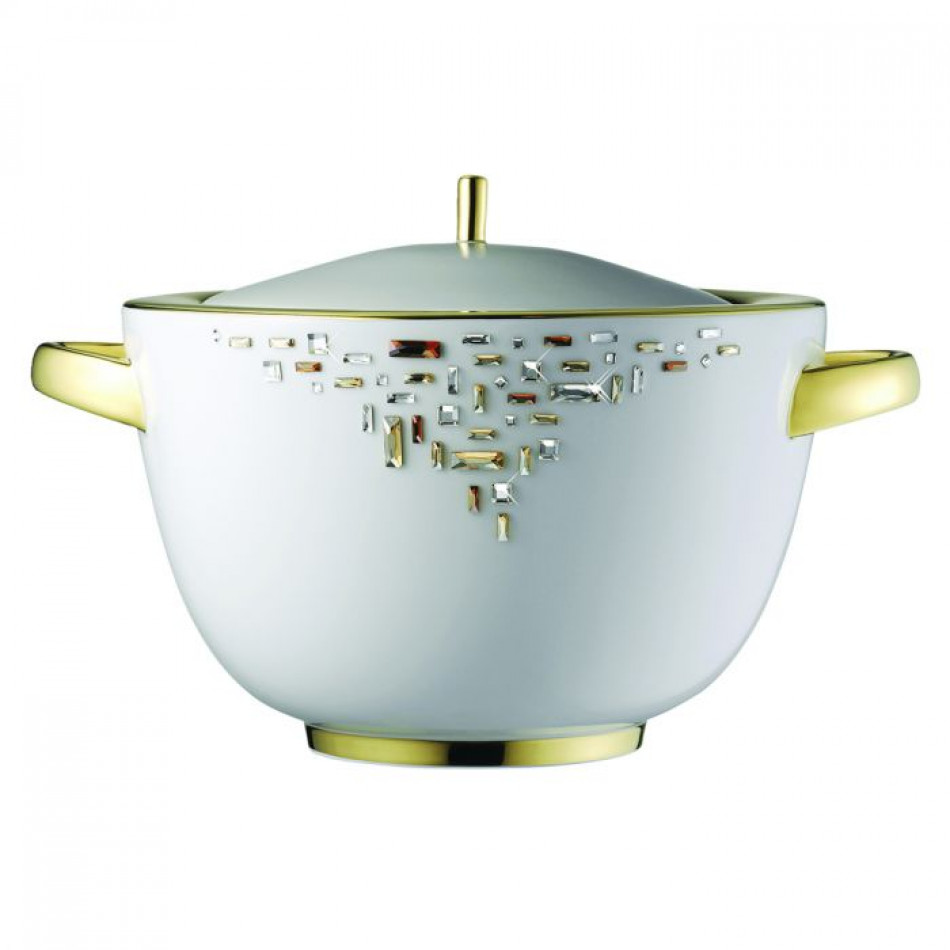 Diana Gold Covered Vegetable Bowl/Soup Tureen