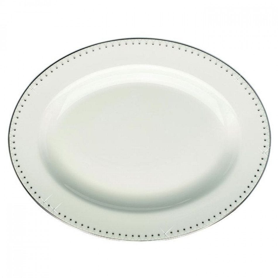 Princess Platinum Oval Platter 9 in