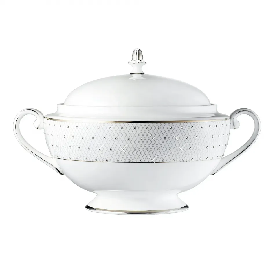 Princess Platinum Covered Vegetable Bowl / Soup Tureen