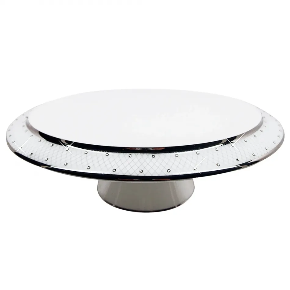 Princess Platinum Pedestal Cake Stand
