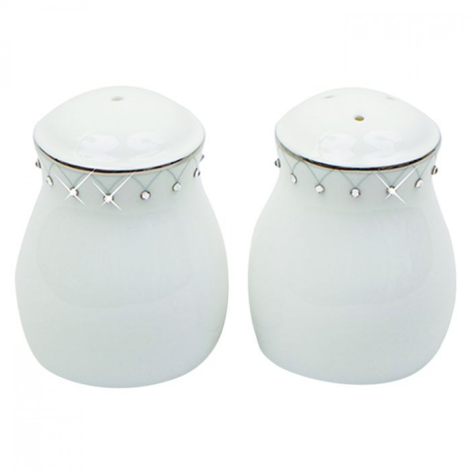 Princess Platinum Salt & Pepper Shaker 2.7 in