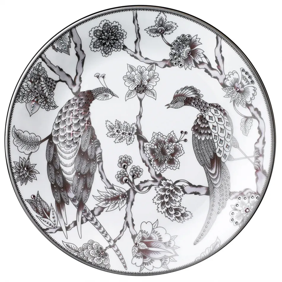 Pavo Silver Decorative Plate