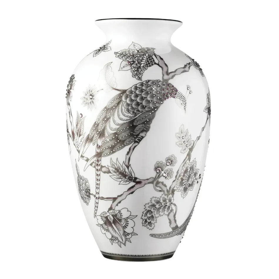 Pavo Silver Vase