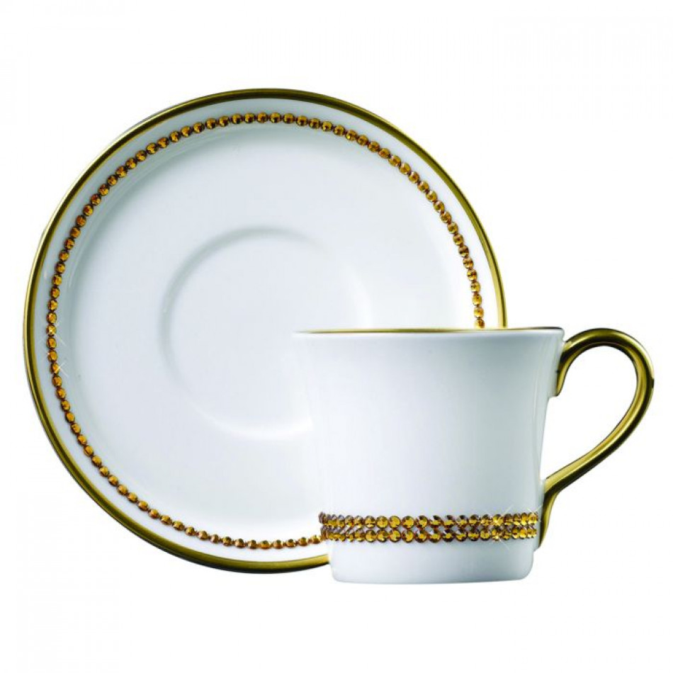 Chain Platinum Topaz Espresso Cup & Saucer Cup Diam 2.5 (Special Order)