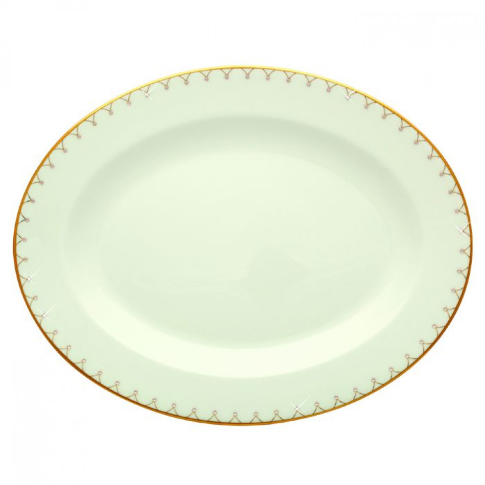 Princess Gold Oval Platter 14 in