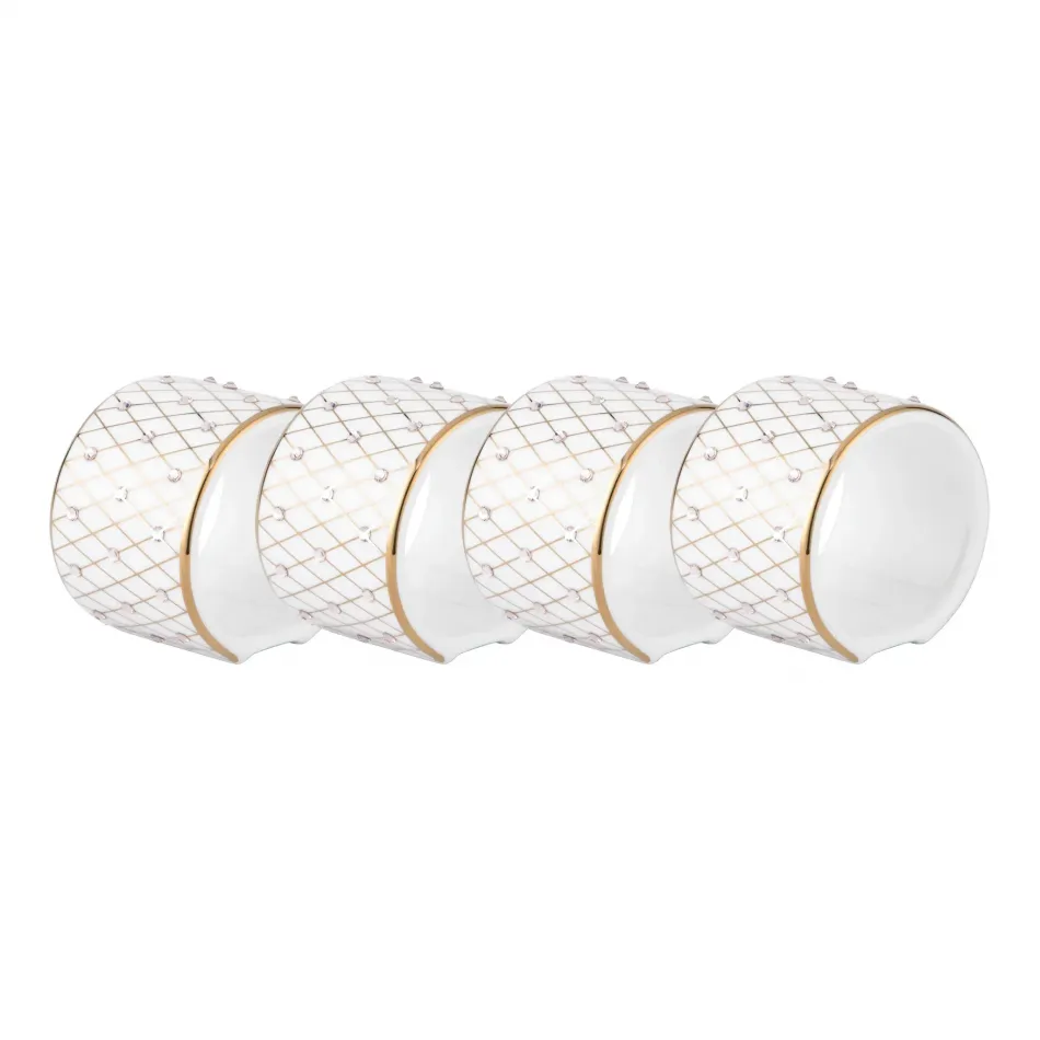 Princess Gold Napkin Ring, Set Of 4