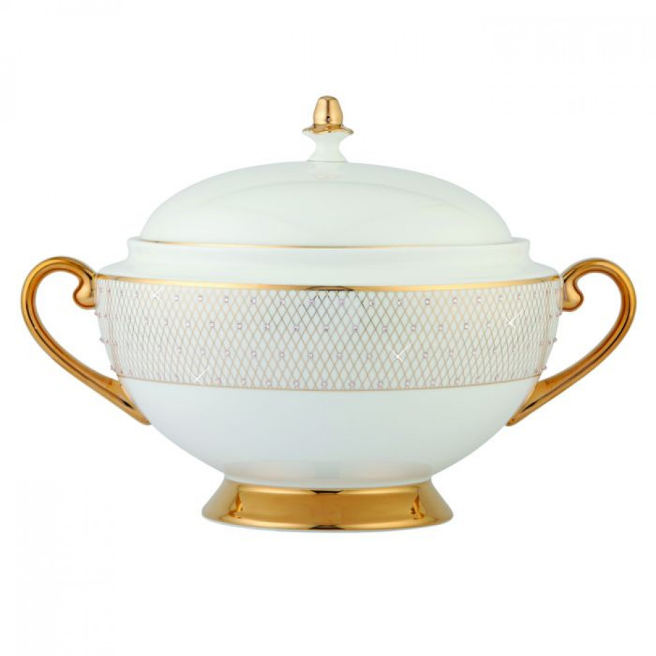 Princess Gold Covered Vegetable Bowl/Soup Tureen
