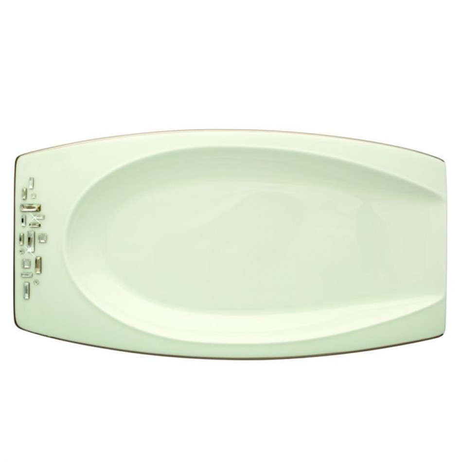 Diana Black Sandwich Platter (Large) 12.2 x 6.5 in (Special Order)