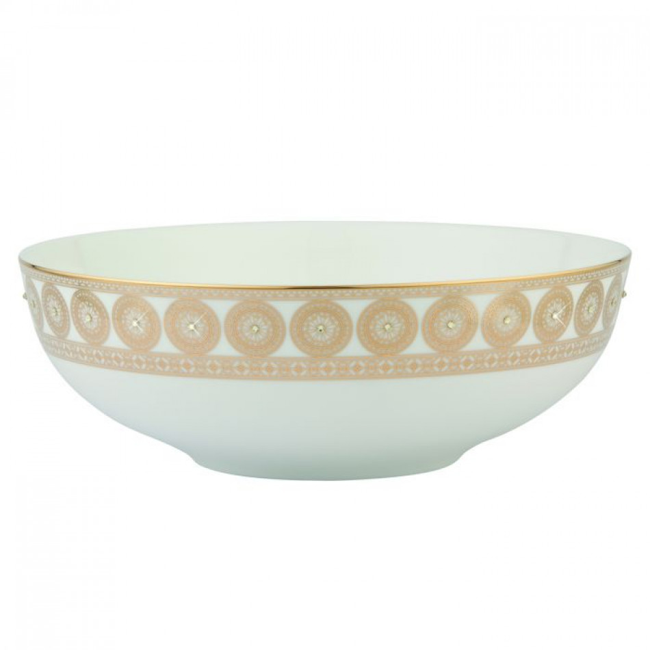 Golden Leaves Serving Bowl 10.2 in (Special Order)