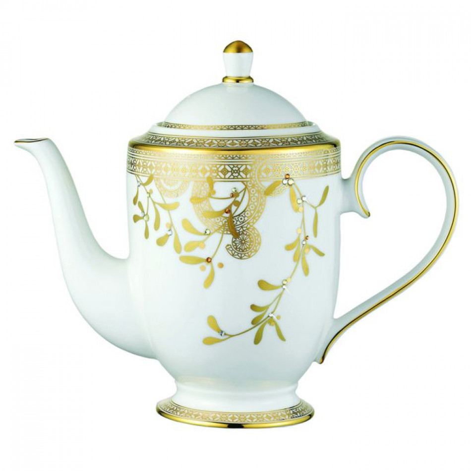 Golden Leaves Gold Coffee Pot h:10 in (Special Order)
