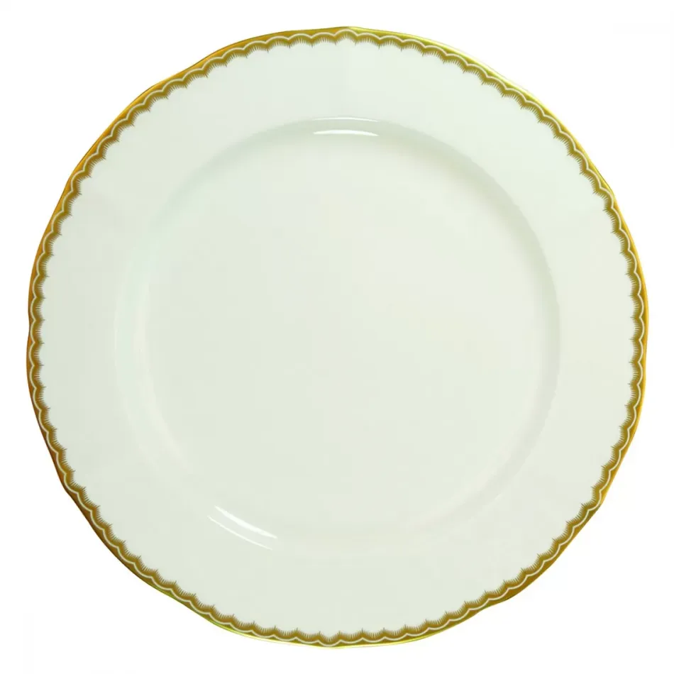 Antique Gold Dinner Plate 10.5 in