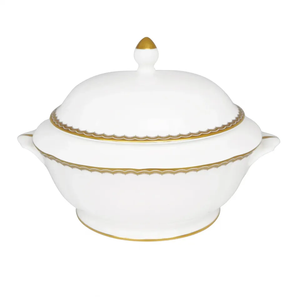 Antique Gold Covered Vegetable Bowl / Soup Tureen (Special Order)