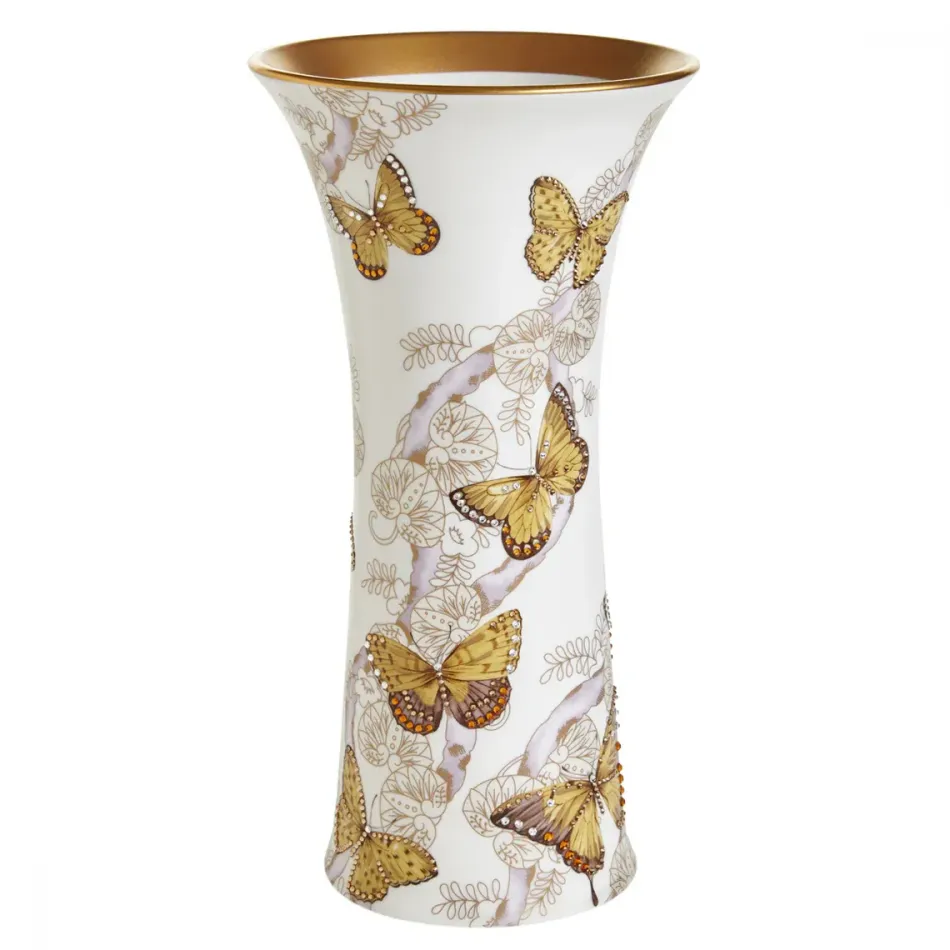 Butterfly Jeweled Butterfly Vase